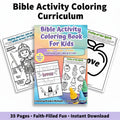 🎨 Bible Activity Coloring Curriculum: 35 pages of FUN!